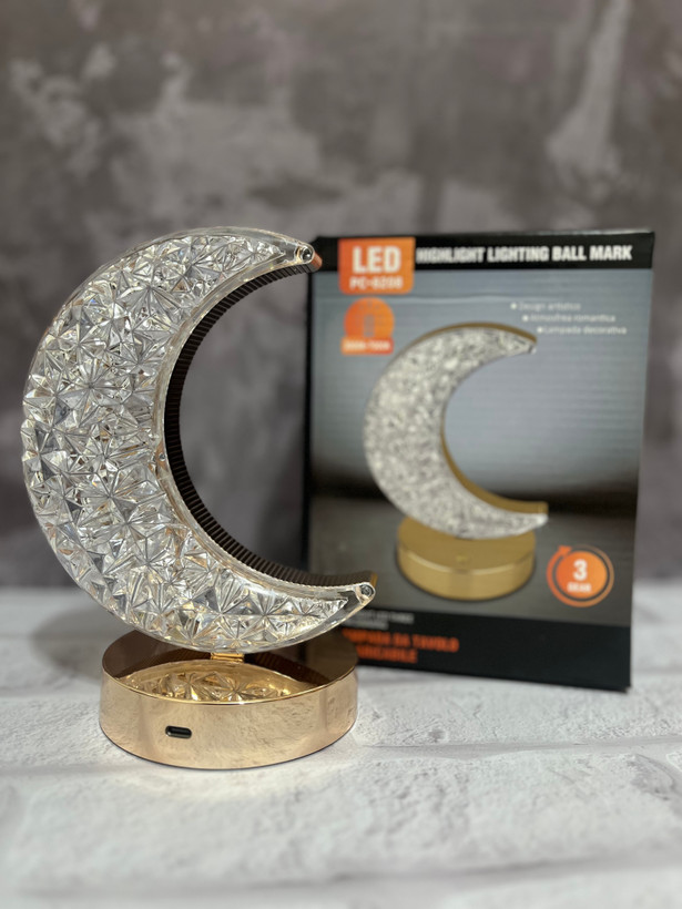 چراغ خواب کریستالی لمسی طرح MOON