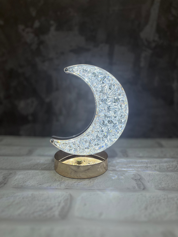 چراغ خواب کریستالی لمسی طرح MOON